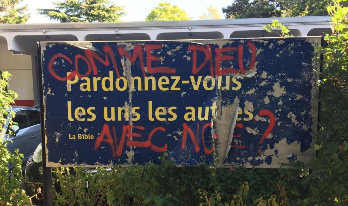 Affiche pardonnez-vous les uns les autres